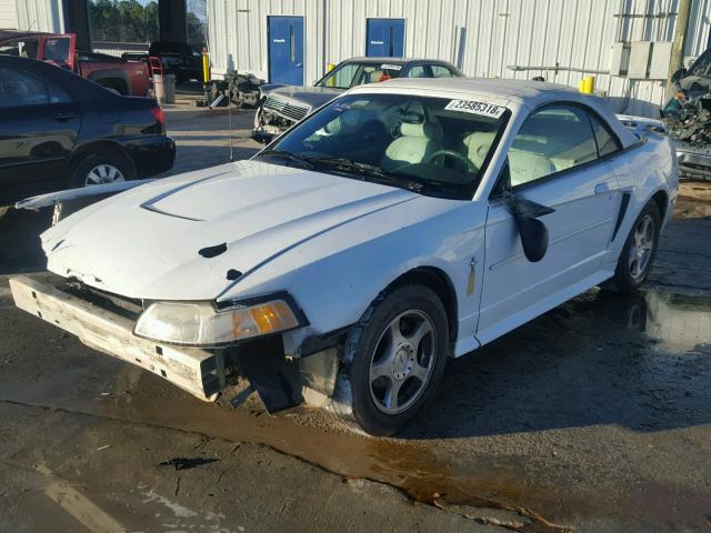 1FAFP44403F411321 - 2003 FORD MUSTANG WHITE photo 2