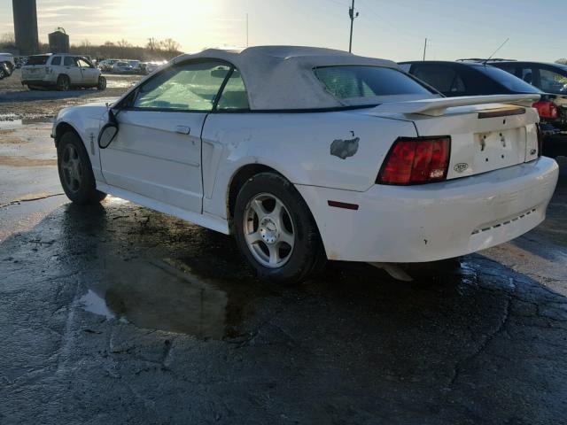 1FAFP44403F411321 - 2003 FORD MUSTANG WHITE photo 3