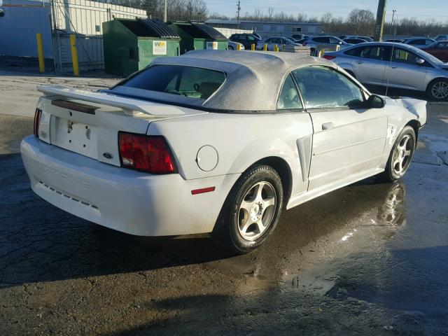 1FAFP44403F411321 - 2003 FORD MUSTANG WHITE photo 4