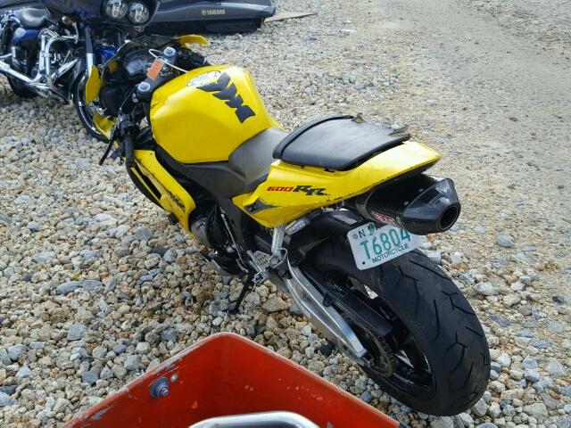 JH2PC37003M005667 - 2003 HONDA CBR600 RR YELLOW photo 3