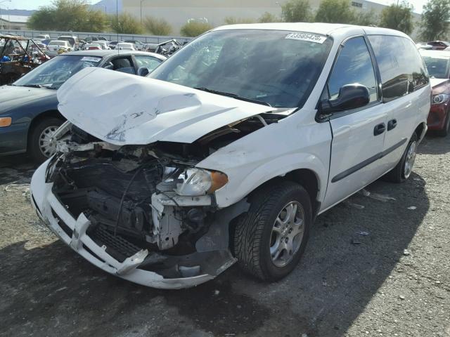 1D4GP25RX3B284066 - 2003 DODGE CARAVAN SE WHITE photo 2