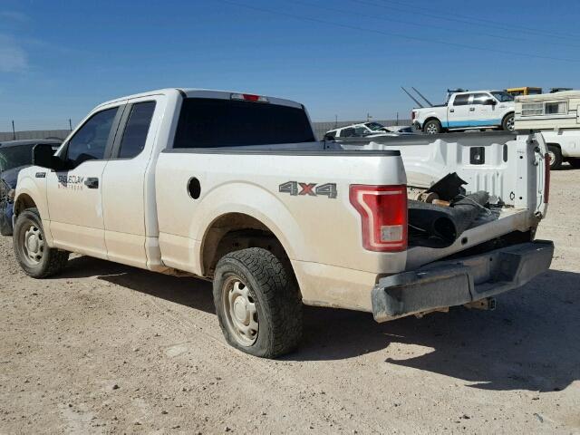 1FTFX1EF1GFA11587 - 2016 FORD F150 SUPER WHITE photo 3