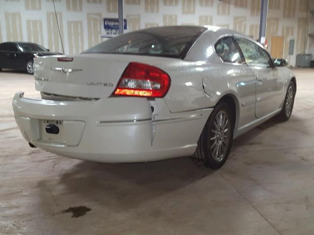 4C3AG52H94E105356 - 2004 CHRYSLER SEBRING LI WHITE photo 4