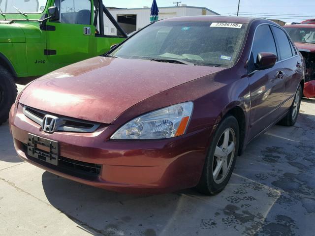 JHMCM56643C023616 - 2003 HONDA ACCORD EX BURGUNDY photo 2