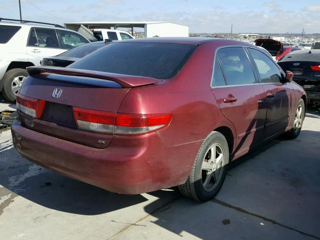 JHMCM56643C023616 - 2003 HONDA ACCORD EX BURGUNDY photo 4