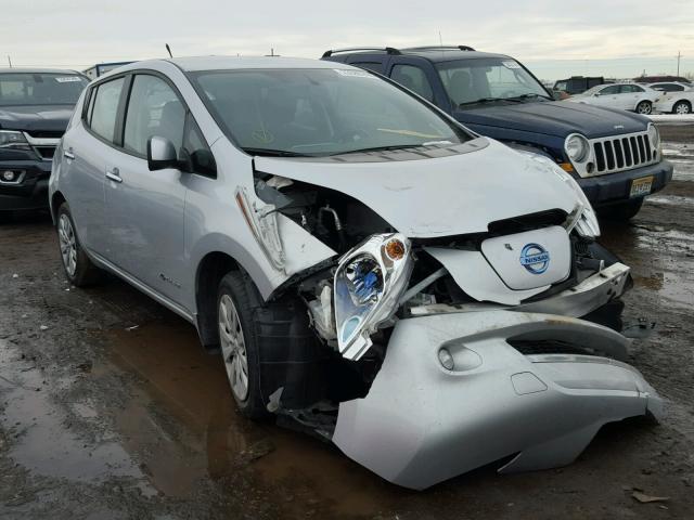 1N4AZ0CP2DC425183 - 2013 NISSAN LEAF S SILVER photo 1