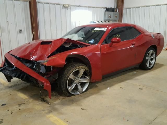 2C3CDZAG0FH728220 - 2015 DODGE CHALLENGER RED photo 2