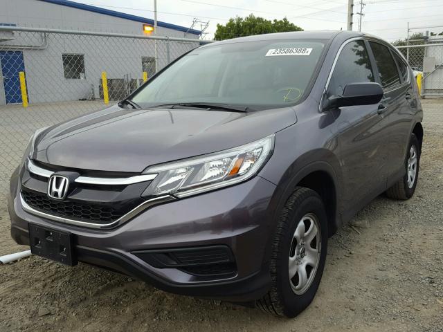 3CZRM3H31FG704430 - 2015 HONDA CR-V LX CHARCOAL photo 2