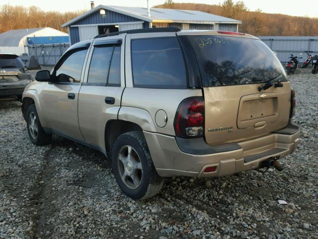 1GNDT13S872187568 - 2007 CHEVROLET TRAILBLAZE GOLD photo 3