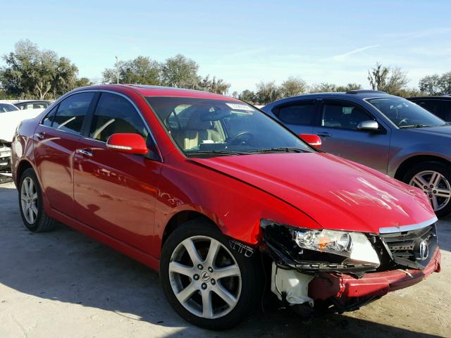 JH4CL96874C007827 - 2004 ACURA TSX RED photo 1