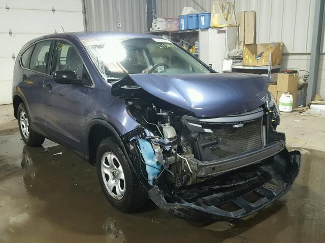 5J6RM4H34CL041049 - 2012 HONDA CR-V LX BLUE photo 1