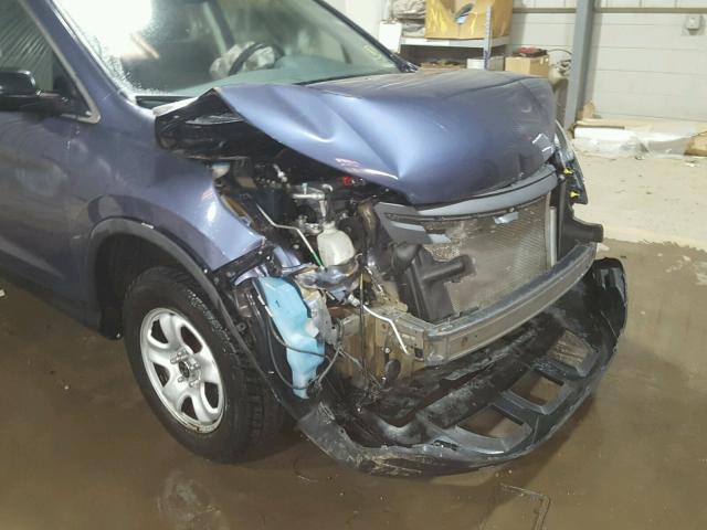 5J6RM4H34CL041049 - 2012 HONDA CR-V LX BLUE photo 9