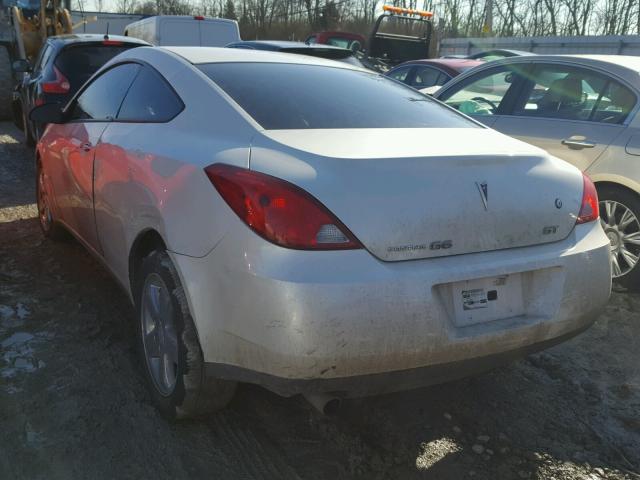 1G2ZH17N684221554 - 2008 PONTIAC G6 GT WHITE photo 3