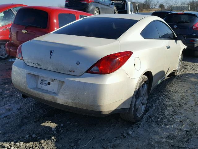 1G2ZH17N684221554 - 2008 PONTIAC G6 GT WHITE photo 4