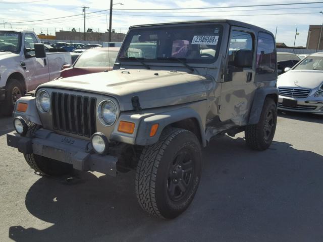 1J4FA49S14P765079 - 2004 JEEP WRANGLER / BROWN photo 2