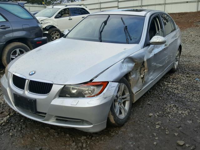 WBAVC93548K042645 - 2008 BMW 328 XI SILVER photo 2