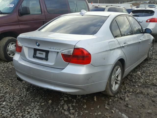 WBAVC93548K042645 - 2008 BMW 328 XI SILVER photo 4