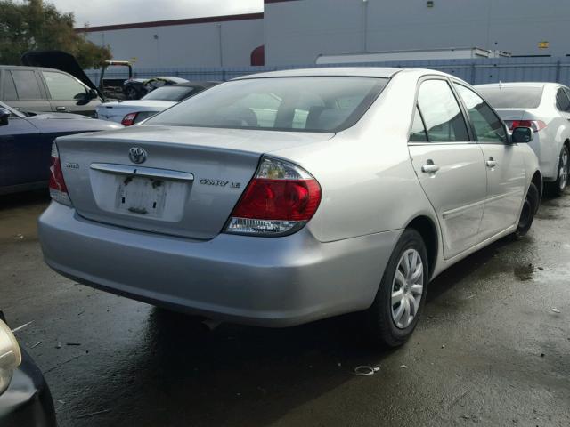 4T1BE32K96U122797 - 2006 TOYOTA CAMRY LE SILVER photo 4