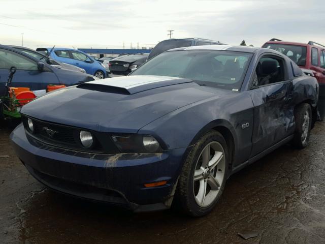 1ZVBP8CF3C5222670 - 2012 FORD MUSTANG GT BLUE photo 2