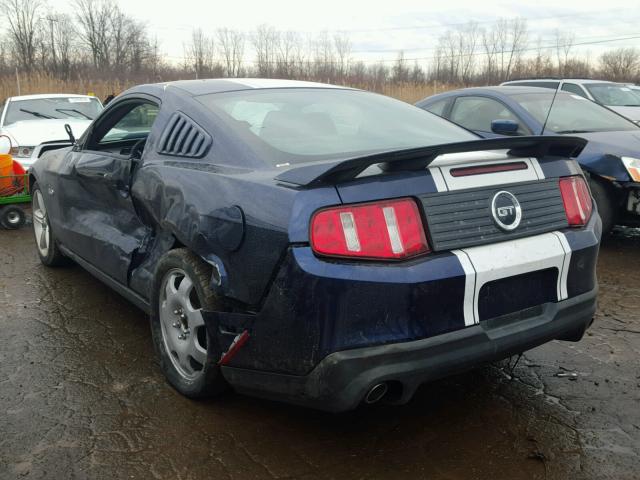 1ZVBP8CF3C5222670 - 2012 FORD MUSTANG GT BLUE photo 3