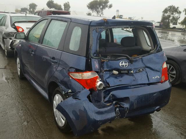 JTKKT624865006698 - 2006 TOYOTA SCION XA BLUE photo 3