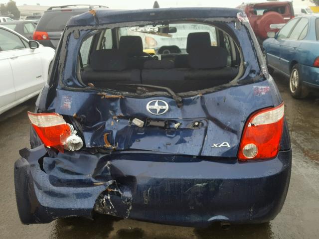 JTKKT624865006698 - 2006 TOYOTA SCION XA BLUE photo 9