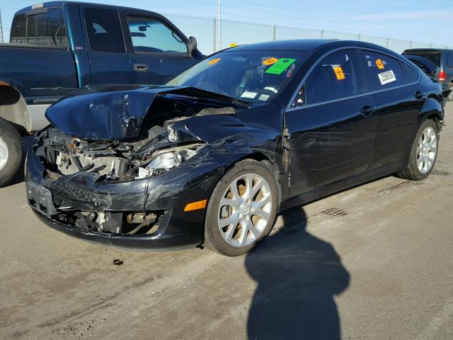 1YVHZ8CB1A5M45334 - 2010 MAZDA 6 S BLACK photo 2