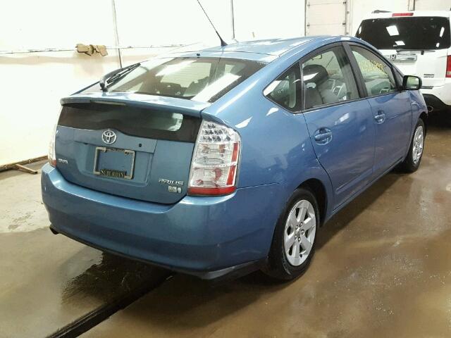 JTDKB20U277637278 - 2007 TOYOTA PRIUS BLUE photo 4