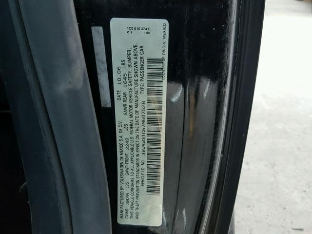 3VWRW31C57M507528 - 2007 VOLKSWAGEN NEW BEETLE 黑色 照片 10