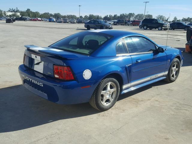 1FAFP40493F404955 - 2003 FORD MUSTANG BLUE photo 4