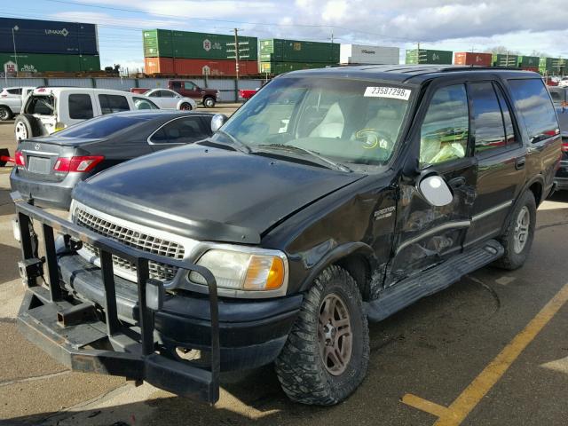 1FMFU16L71LB01876 - 2001 FORD EXPEDITION BLACK photo 2