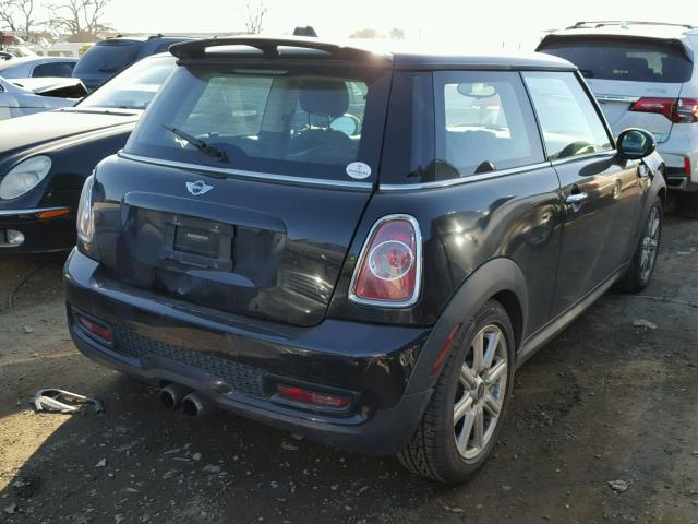 WMWSV3C59BTY15377 - 2011 MINI COOPER S BLACK photo 4