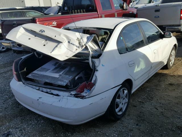 KMHDN46D26U360971 - 2006 HYUNDAI ELANTRA GL WHITE photo 4