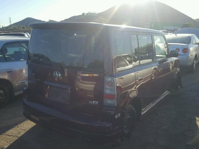 JTLKT324640139268 - 2004 TOYOTA SCION XB 紫色 照片 4