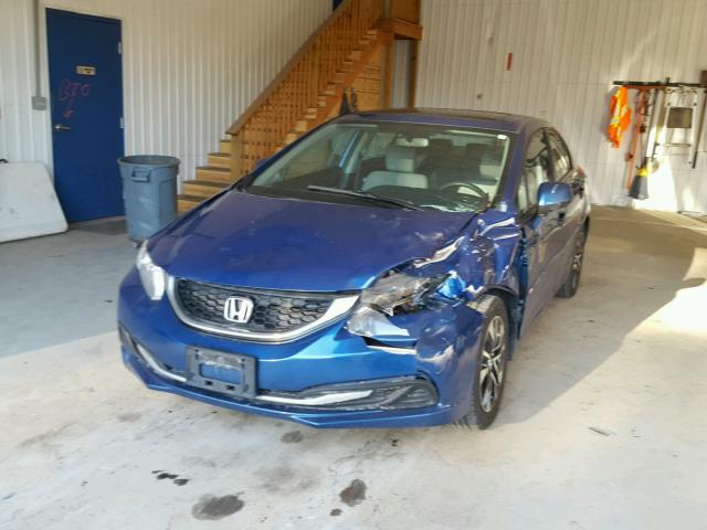 19XFB2F80DE080846 - 2013 HONDA CIVIC EX BLUE photo 2