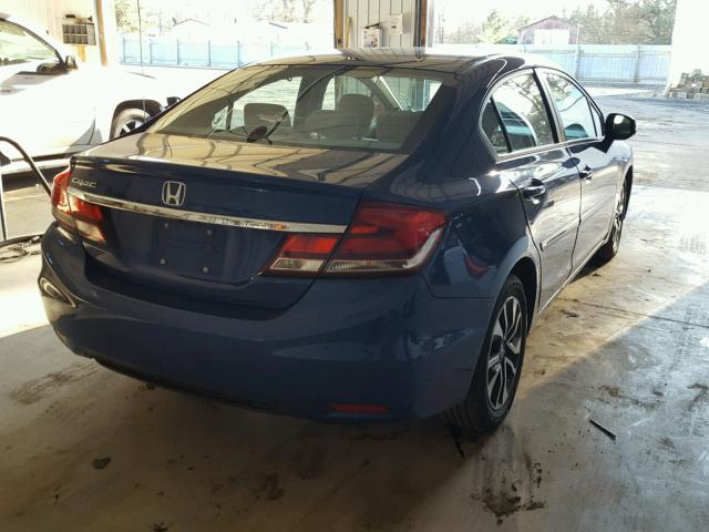 19XFB2F80DE080846 - 2013 HONDA CIVIC EX BLUE photo 4