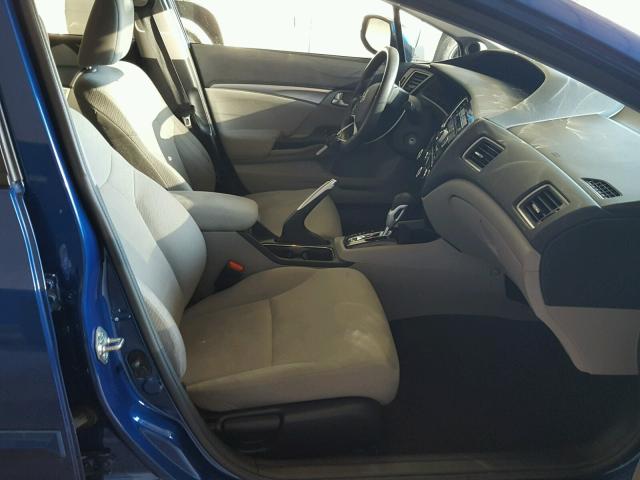 19XFB2F80DE080846 - 2013 HONDA CIVIC EX ლურჯი ფოტო 5
