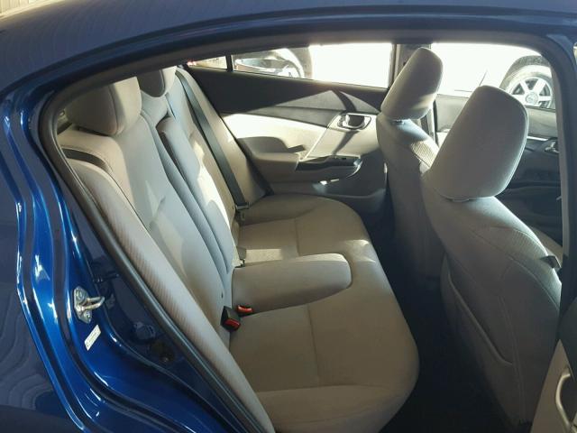 19XFB2F80DE080846 - 2013 HONDA CIVIC EX ლურჯი ფოტო 6