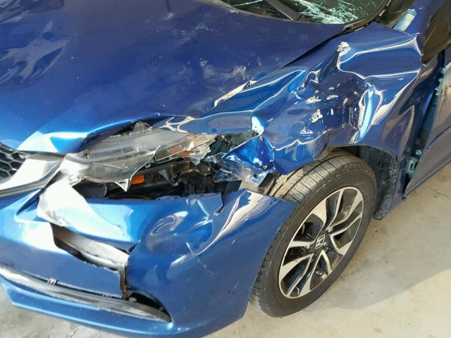 19XFB2F80DE080846 - 2013 HONDA CIVIC EX ლურჯი ფოტო 9