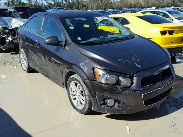 1G1JC5SHXD4245763 - 2013 CHEVROLET SONIC LT BROWN photo 1