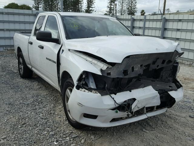 1C6RD6FT6CS179449 - 2012 DODGE RAM 1500 S WHITE photo 1