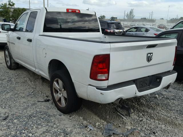 1C6RD6FT6CS179449 - 2012 DODGE RAM 1500 S WHITE photo 3