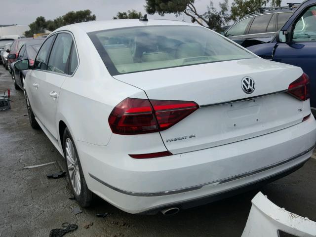 1VWBT7A34HC062817 - 2017 VOLKSWAGEN PASSAT SE WHITE photo 3