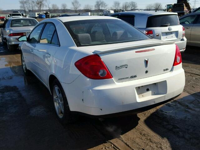 1G2ZG58N874261500 - 2007 PONTIAC G6 BASE WHITE photo 3