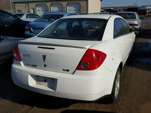 1G2ZG58N874261500 - 2007 PONTIAC G6 BASE WHITE photo 4