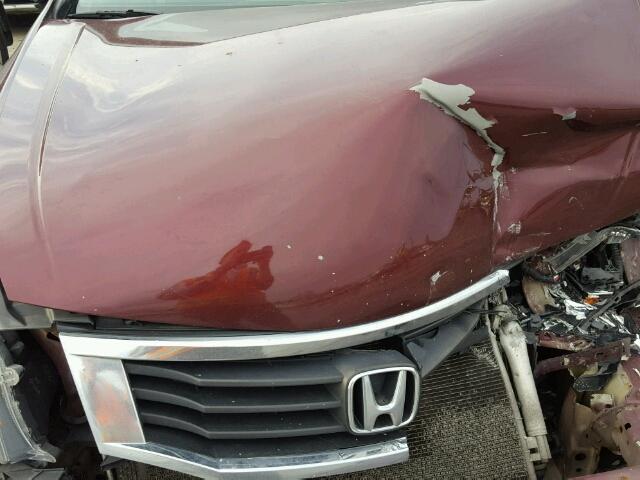 1HGCP26489A078937 - 2009 HONDA ACCORD LXP BURGUNDY photo 7