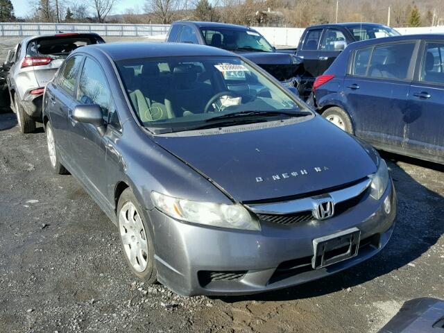 2HGFA16519H309003 - 2009 HONDA CIVIC LX GRAY photo 1