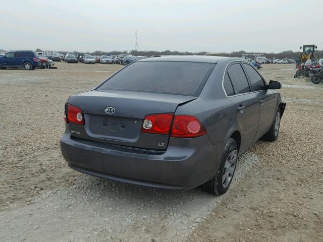 KNAGE123965057402 - 2006 KIA OPTIMA LX CHARCOAL photo 4