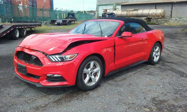 1FATP8EM2F5404244 - 2015 FORD MUSTANG RED photo 2