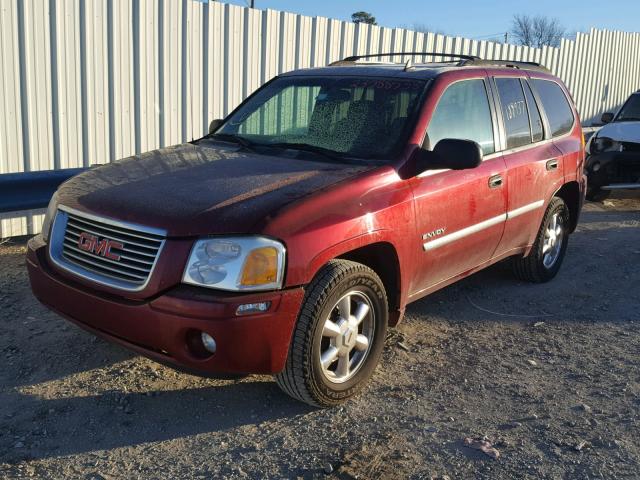 1GKDT13S662328505 - 2006 GMC ENVOY RED photo 2